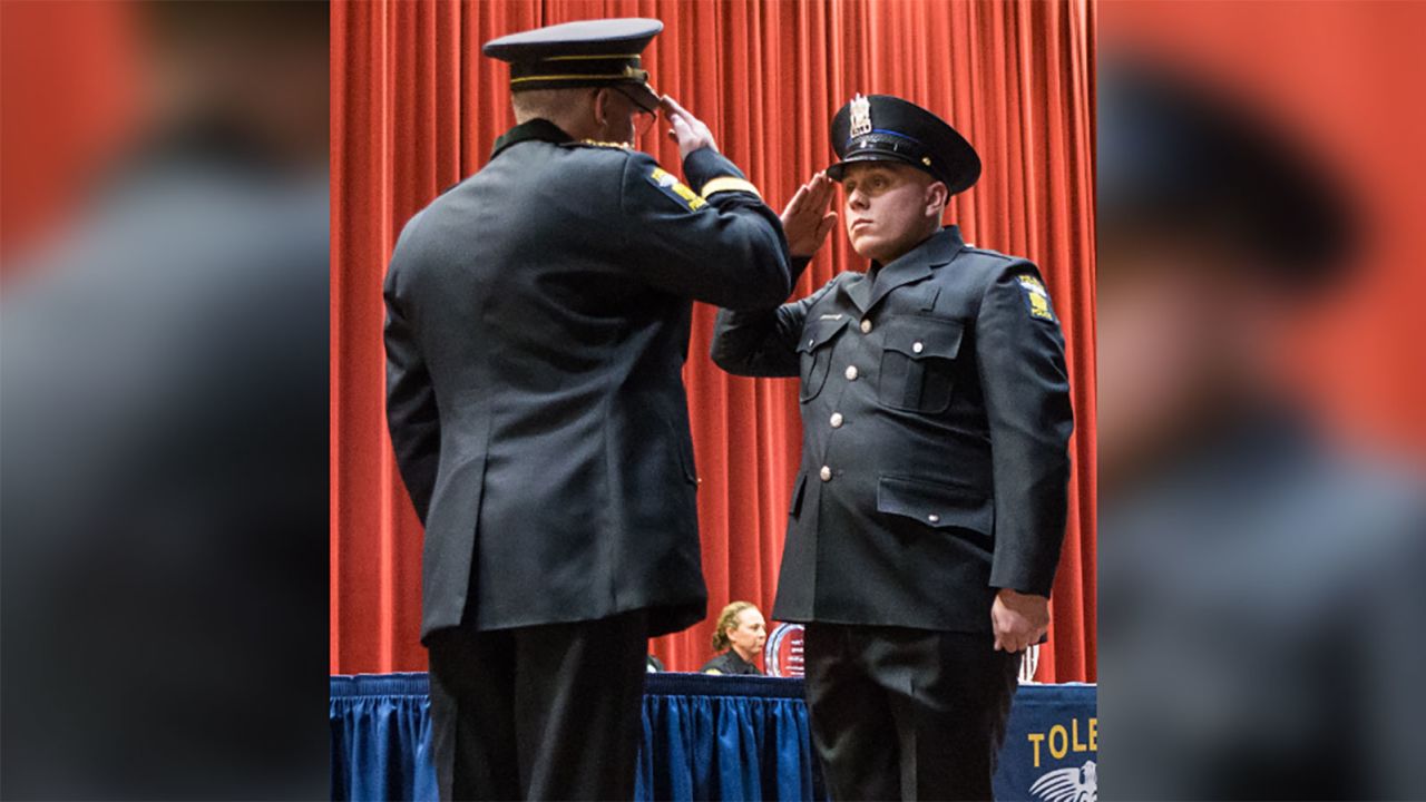 Officer Brandon Stalker, 24, joined the Toledo Police Department in July 2018.
