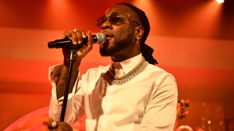 Burna Boy performs onstage at the pre-Grammy party at Hollywood Athletic Club on January 23, 2020