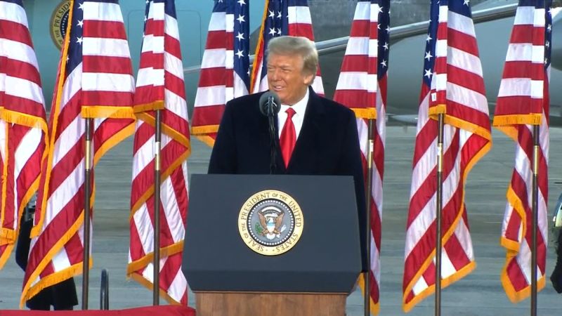 See Trump’s Final Message As President As His Family Looks On | CNN ...