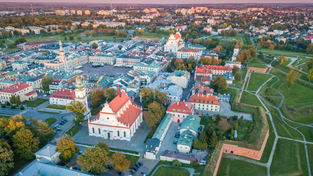 <strong>Zamosc:</strong> A UNESCO World Heritage site, the Polish town of Zamosc has retained most of its original 16th-century layout. 