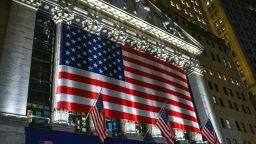 Mandatory Credit: Photo by Erik Pendzich/Shutterstock (11717617b)American flags outside the New York Stock Exchange (NYSE) on Wall StreetDaily life, New York, USA - 19 Jan 2021
