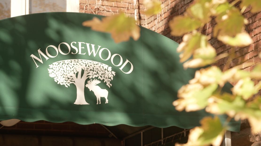 The iconic Moosewood restaurant in downtown Ithaca, New York.