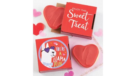 You're a Llama Fun Valentine's Day Cookie Card 