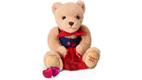 Godiva Bear With Chocolate Hearts