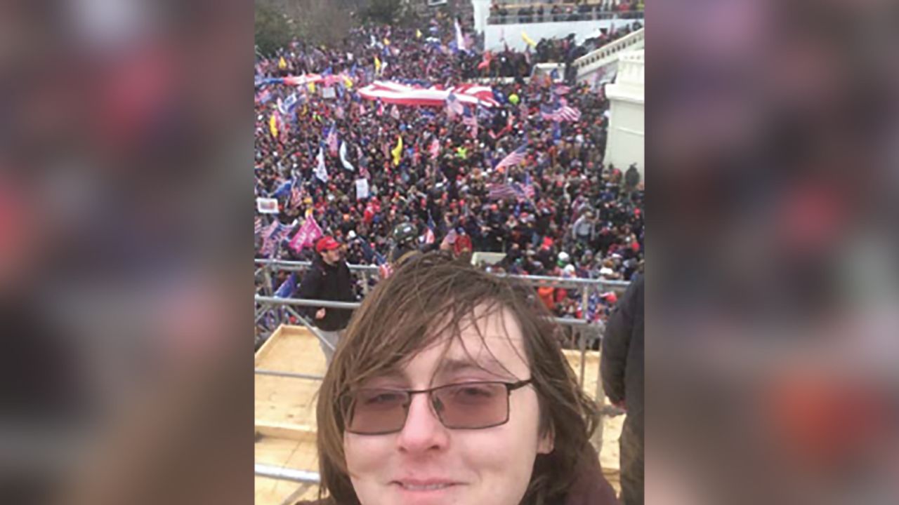 A childhood friend identified McCaughey to the FBI and said McCaughey sent him this selfie from the Capitol, according to the affidavit.
