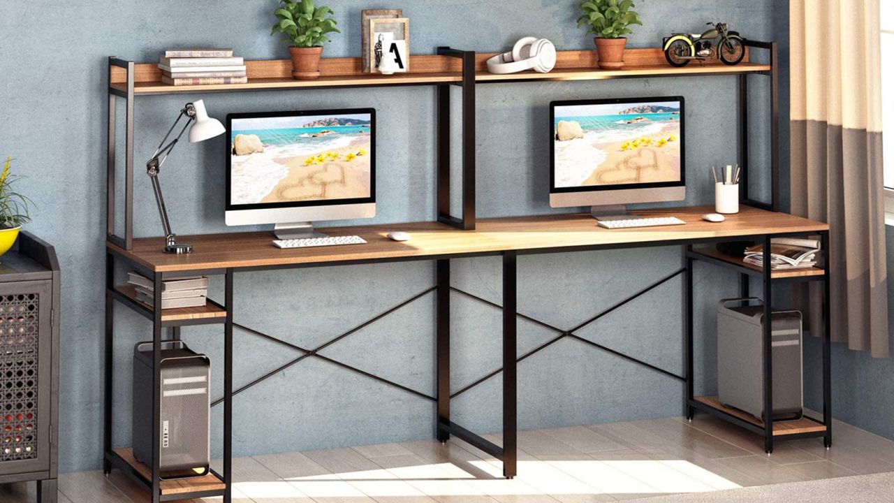 Vipek Double Workstation Home Office Desk