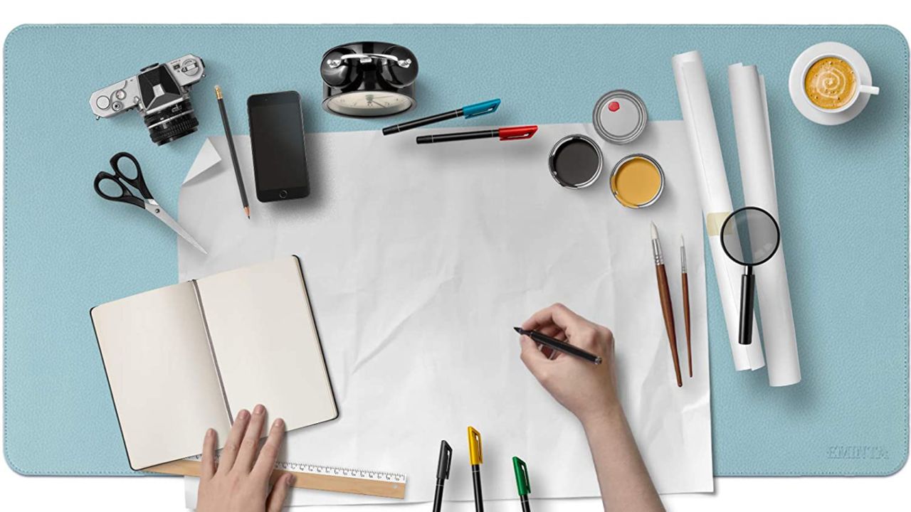 Eminta Dual-Sided Desk Pad Office Desk Mat
