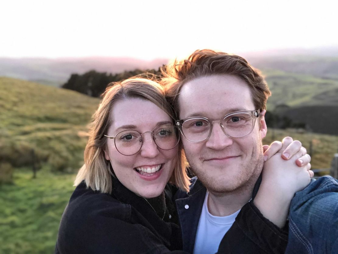 Dave Russell (right), shown with his partner, Izzy James (left), struggled to get enough sleep during Covid-19 lockdown in the couple's London studio apartment.