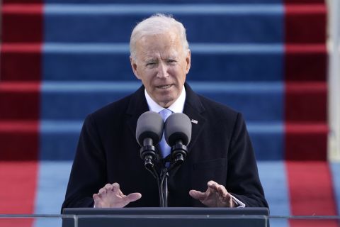 Biden delivers his inaugural address after taking the oath of office. "Politics doesn't have to be a raging fire destroying everything in its path," Biden said as he called on Americans to come together. "We have to be different than this. America has to be better than this."