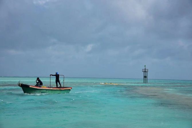 <strong>Quanfu Island:</strong> Following a 13-hour sail, travelers can opt for half-day excursions to the two non-military islands currently open to tourists. These are Yinyu Island (or Observation Bank) and Quanfu Island, pictured. 