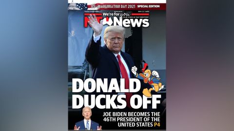 09 inauguration global front pages