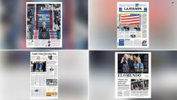 SPLIT inauguration global front pages