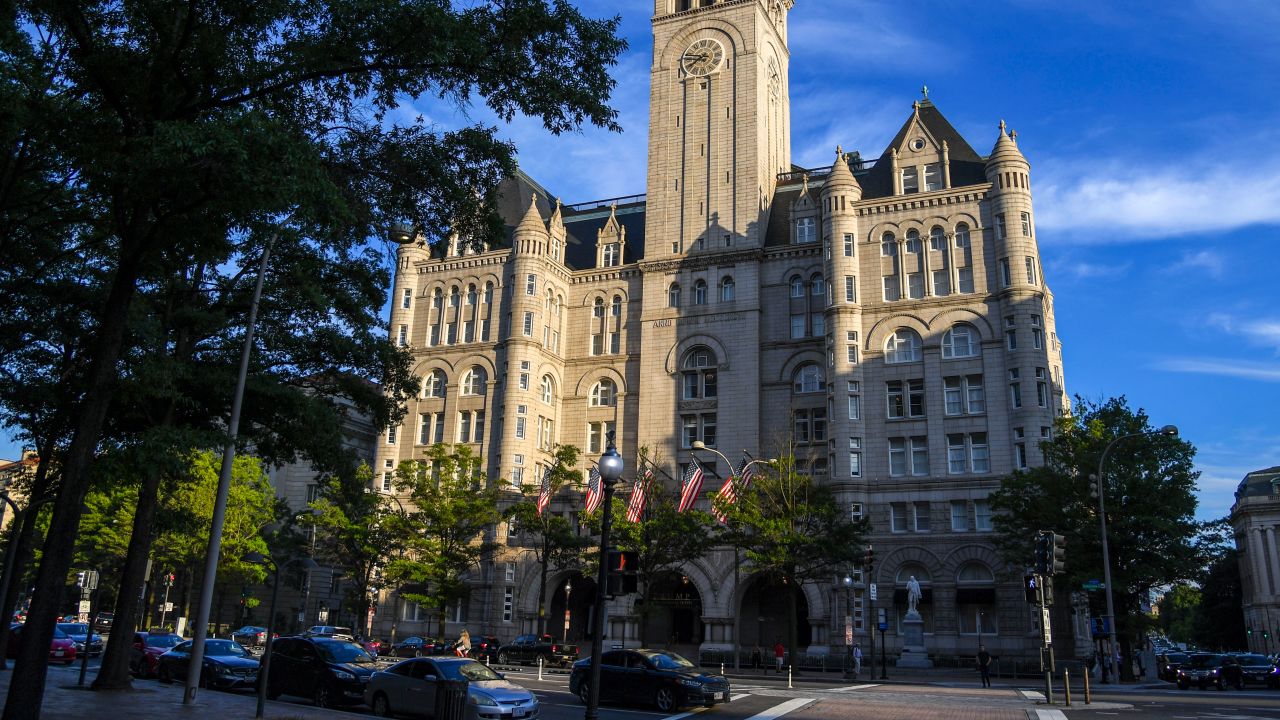 The Trump International Hotel located at 1100 Pennsylvania Ave in Washington, D.C.