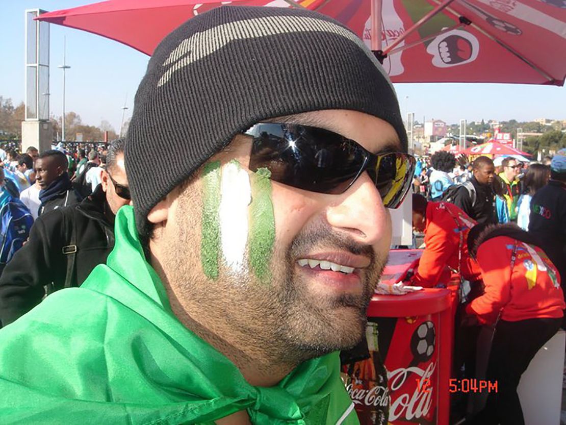 Krishna Kumar at the 2010 FIFA World Cup in South Africa.