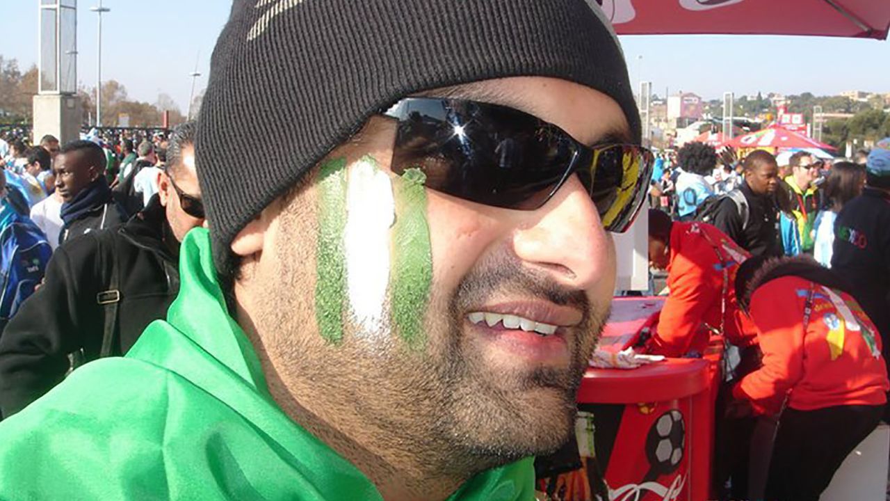 Krishna Kumar at the 2010 FIFA World Cup in South Africa.