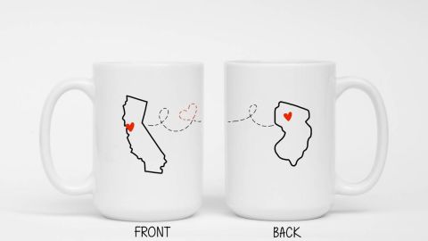 ShopKPP Custom Long-Distance Relationship Coffee Cups