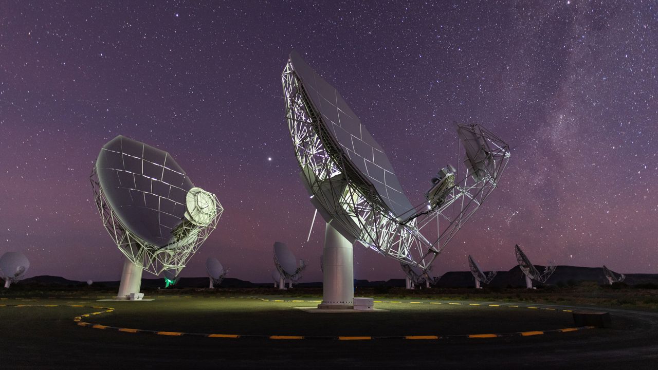 The MeerKAT telescope is located in South Africa.