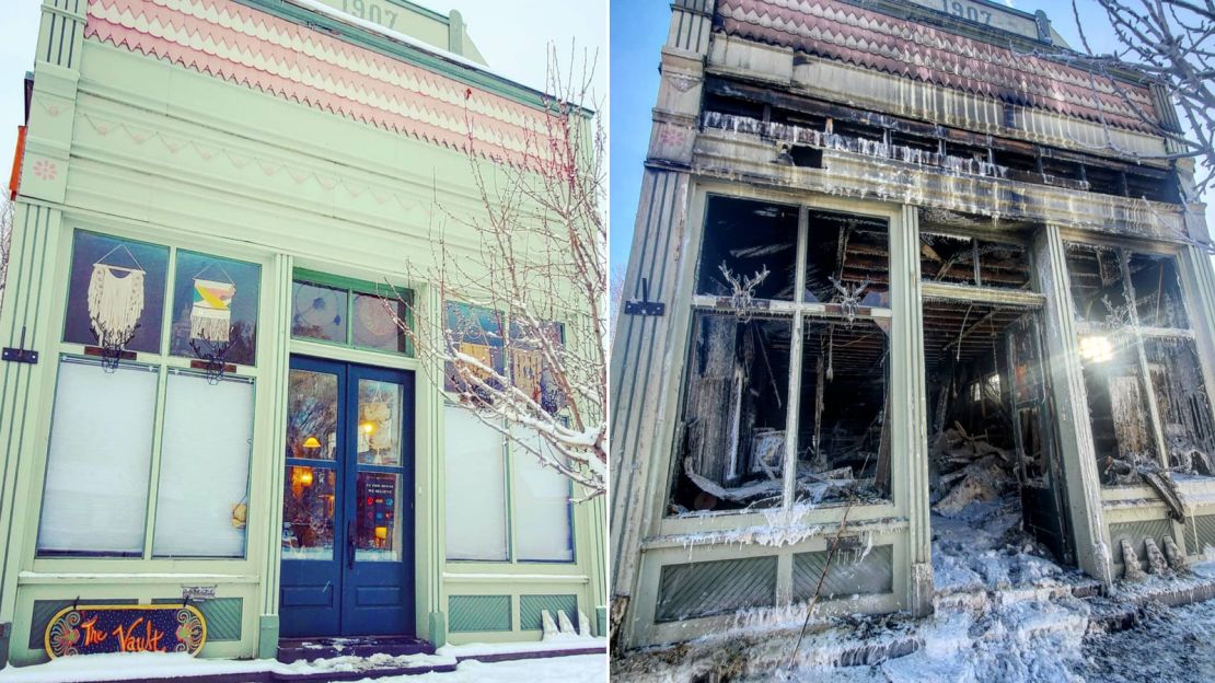Sally Jo Ocasio's vintage store, The Vault, in Ridgway, Colorado, relocated to a bigger space last month. But it burned down just two days later.