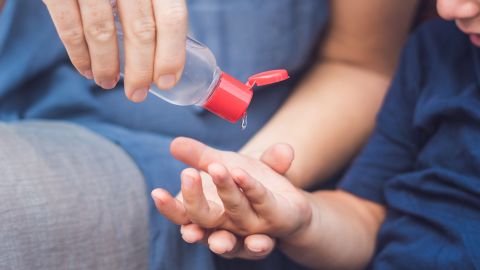 Hand sanitizer dispensers in public places expose young kids to increased risk of eye exposure to hazardous chemicals, a new study said.