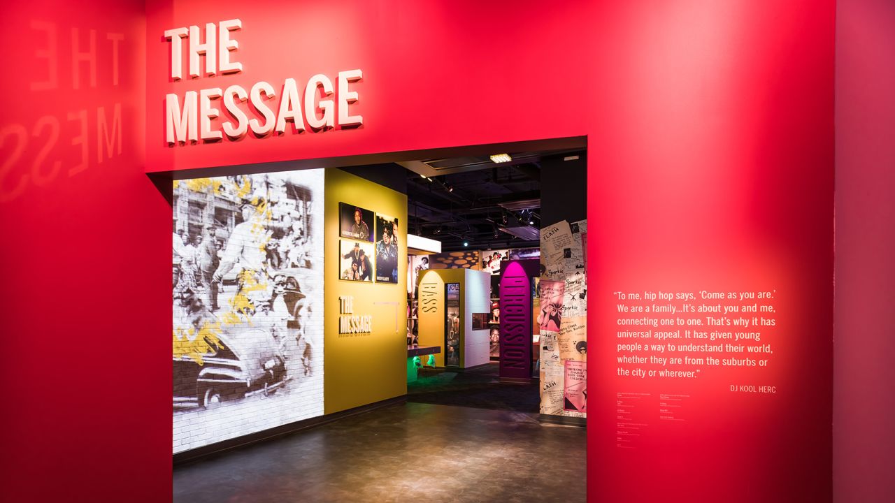 The Message gallery explores the origins of hip-hop and rap.