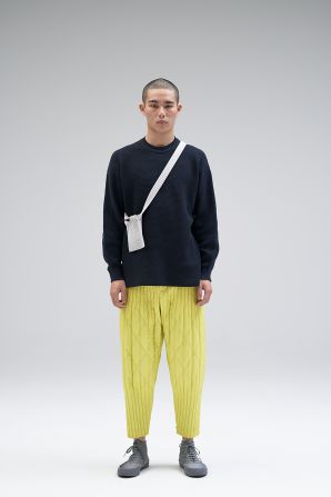 Issey Miyake's AW21/22 menswear collection showcases the brands new line of basics.
