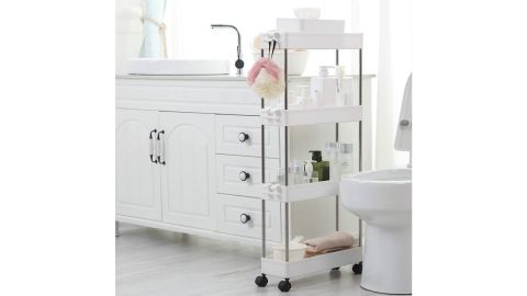 Spacekeeper 4 Tier Slim Storage Cart