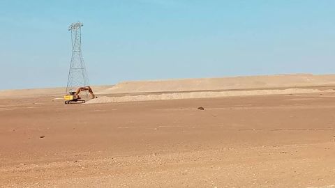 By January 2021, more of the trench digging was captured on camera along the road connecting Sirte to Jufra. 