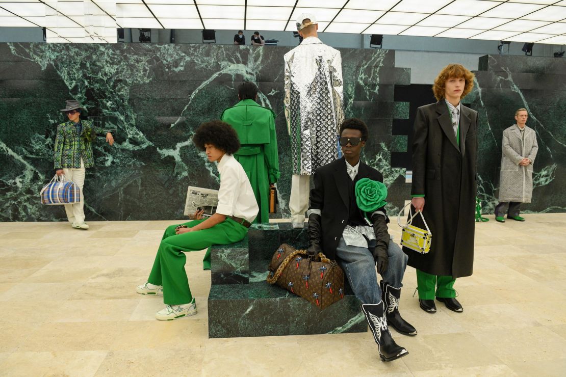 Looks from Louis Vuitton's latest menswear collection.