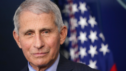 Director of the National Institute of Allergy and Infectious Diseases Anthony Fauci looks on during the daily briefing in the Brady Briefing Room of the White House in Washington, DC on January 21, 2021. (Photo by MANDEL NGAN / AFP) (Photo by MANDEL NGAN/AFP via Getty Images)