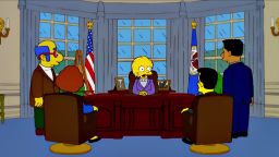 Lisa Simpson as president in the 2000 episode "Bart to the Future"