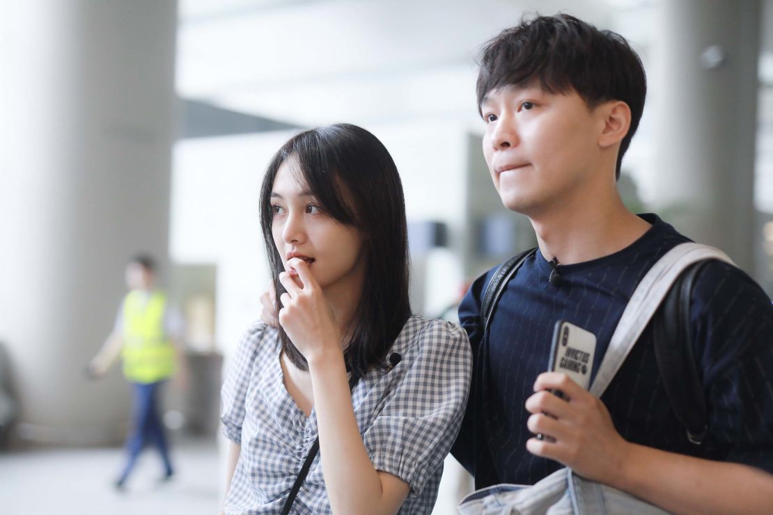 Actress Zheng Shuang and her boyfriend Zhang Heng in Shanghai, China, on June 19, 2019.