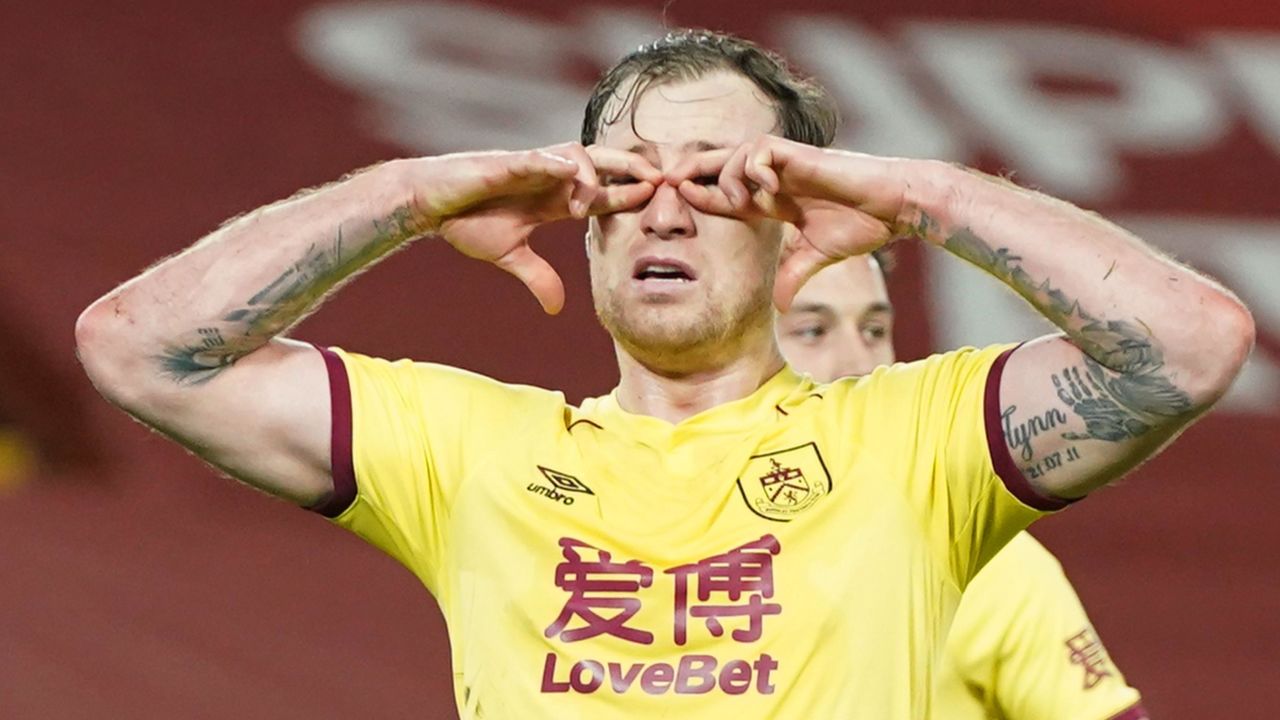 Ashley Barnes' late penalty secured three crucial points for Burnley.