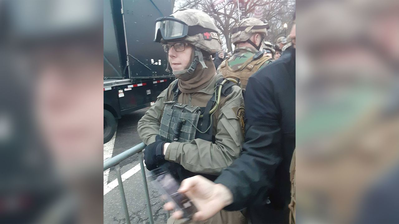 Jessica Watkins, in military gear, was seen on video taking part in the uprising at the Capitol.