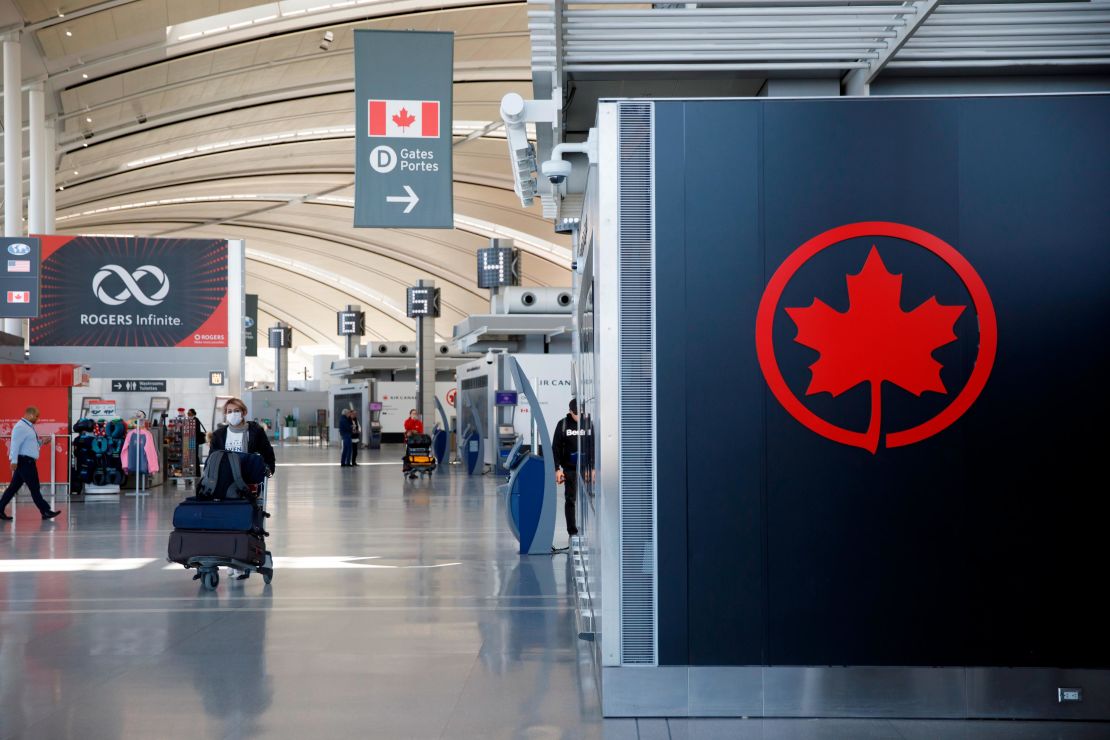 Toronto Pearson International Airport pictured in April 2020. 