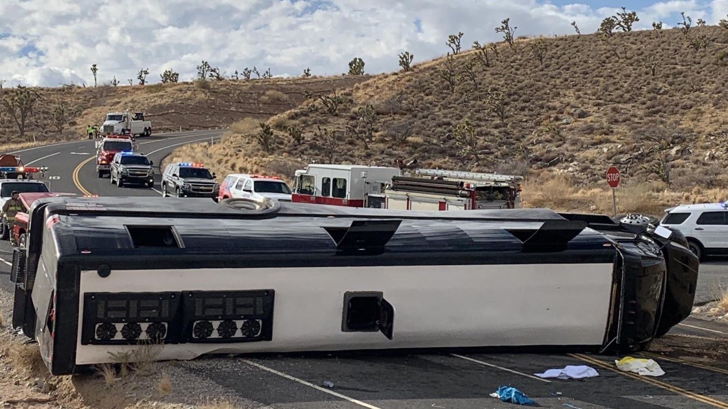 The bus was carrying 48 people including the driver, according to the Mohave County Sheriff's Office.