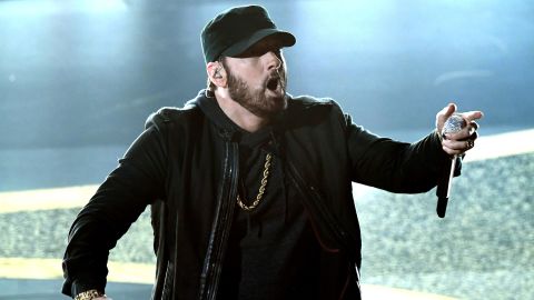 Eminem performs onstage during the 92nd Annual Academy Awards on February 9, 2020 in Hollywood.