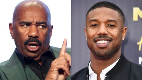 steve harvey michael b jordan SPLIT