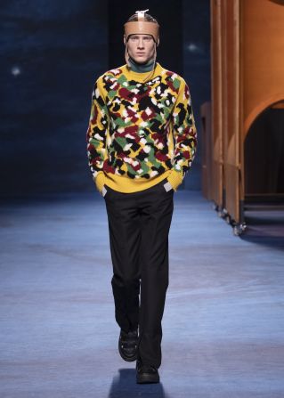 Dior's AW21/22 menswear collection. Kim Jones chose to collaborate with Scottish figurative painter Peter Doig to reinvent ceremonial wear.