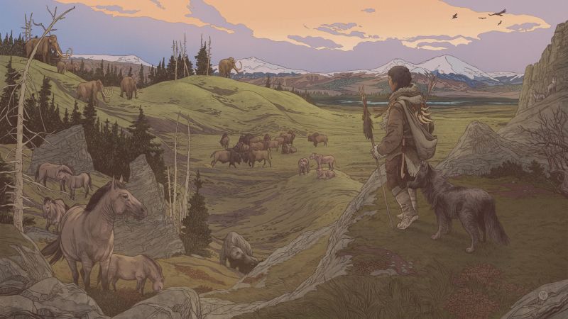 A new study shows that dogs migrated with humans from East Asia through the Bering Land Bridge to the Americas.