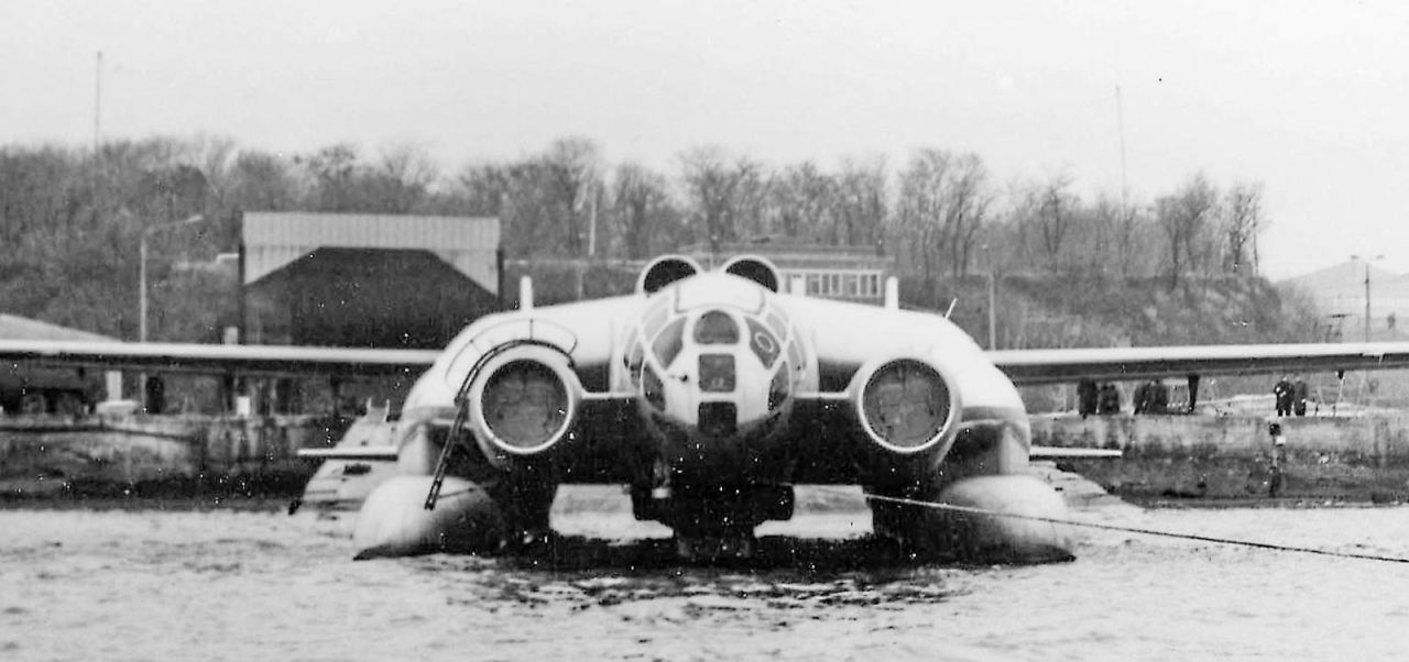 The VVA-14 was desiged to take off vertically from water or land. 