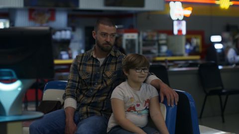 Justin Timberlake and Ryder Allen in "'Palmer."