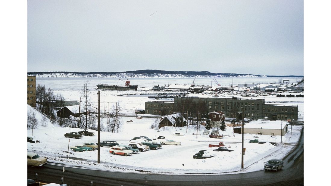 <strong>Travels in Alaska: </strong>The images seem to date from the 1950s and 1960s, and are mostly taken in Alaska, including the town of Anchorage, pictured.