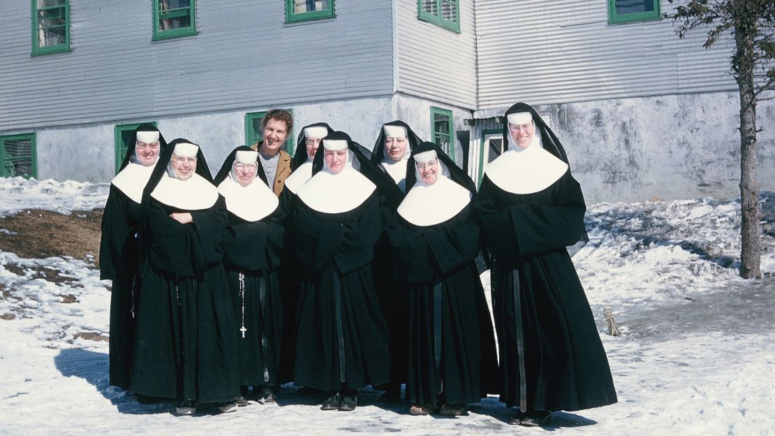 This photo of nuns also had '1960' written on the back of the slide.