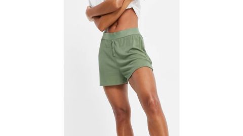 Asos Design Soft Rib Pajama Short