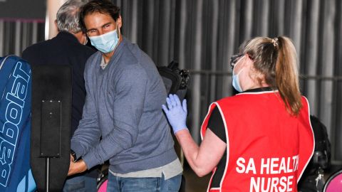 Rafael Nadal headed straight to quarantine after landing in Australia this month.
