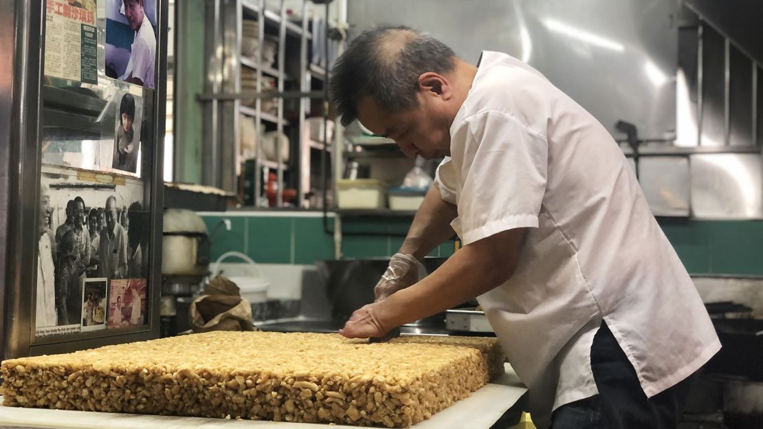 Customers can view the sachima-making process at Poon's open kitchen.