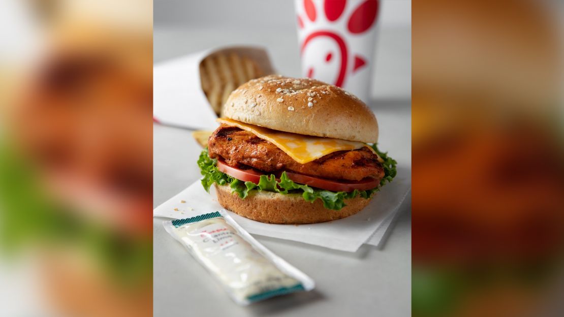 Chick-fil-A's new grilled chicken sandwich.