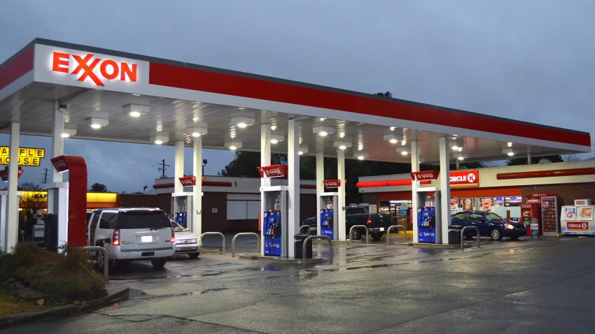 Exxon US gas station - stock FILE