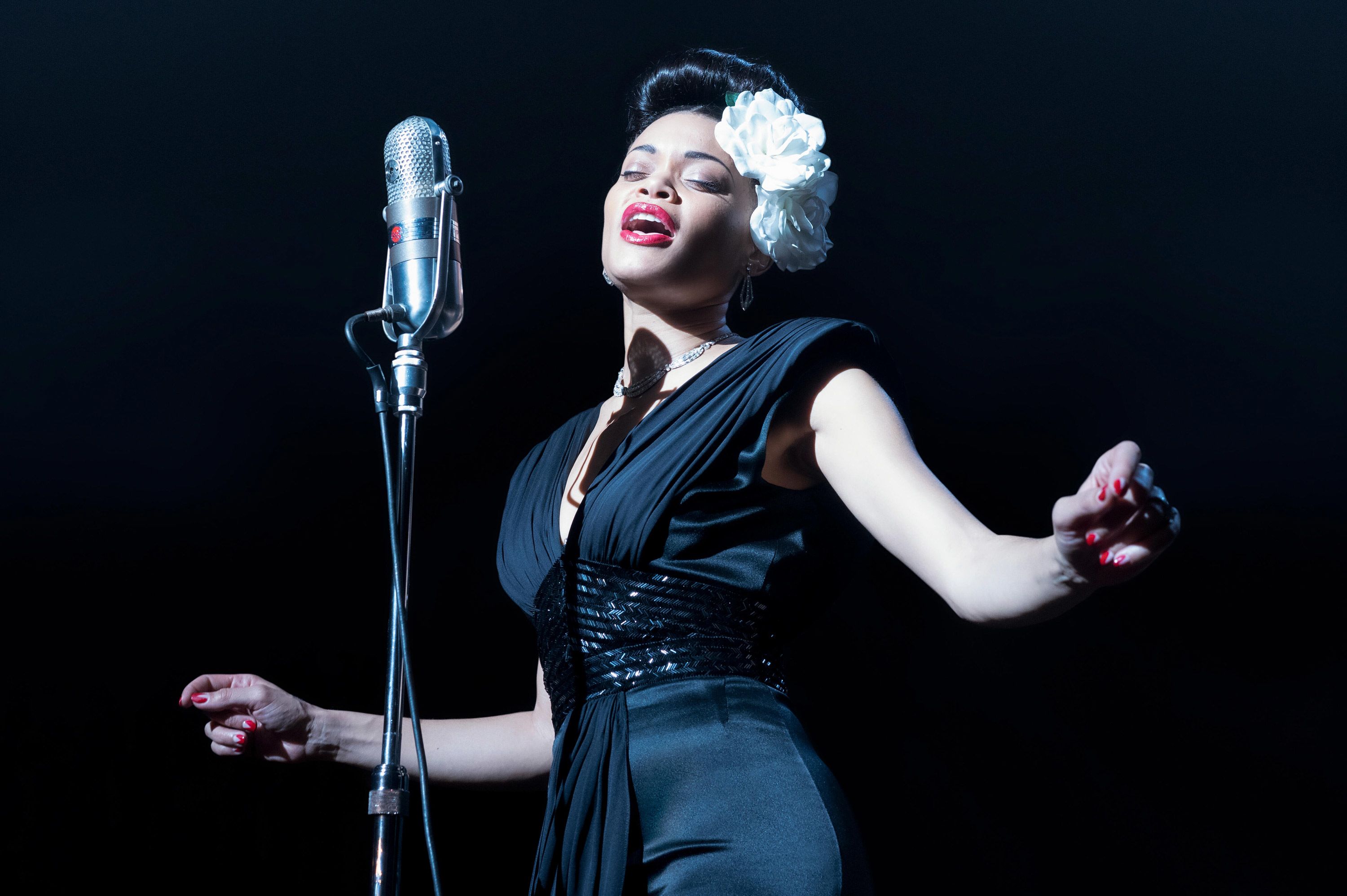 Andra Day stars as the legendary jazz singer in 'The United States vs. Billie Holiday'