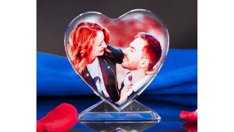 Personalized Heart Shaped 3D Glass Photo from PpartGroup